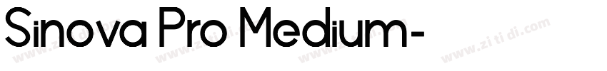 Sinova Pro Medium字体转换